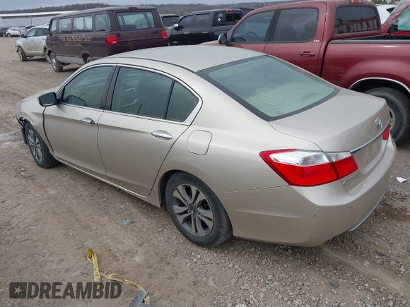 2014 Honda Accord Sedan LX with VIN 1HGCR2F31EA285374, listed as a IAAI auction lot 41741047 with 256,273 mi miles. Bid and sale history available at carsss.com. Image 3.