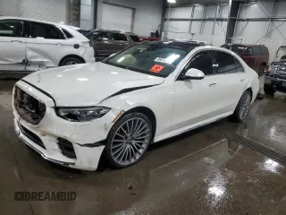 2023 Mercedes-Benz S-Class S 500 with VIN W1K6G6DB0PA210158, listed as a Copart auction lot 86613224 with 0 mi miles and Salvage Title. Bid and sale history available at carsss.com. Image 1.