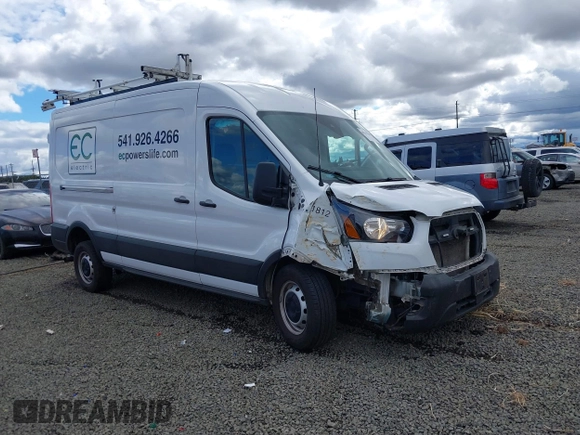 2022 Ford Transit Cargo with VIN 1FTBR1C83NKA78404, listed as a IAAI auction lot 40335158 with 31,273 mi miles and . Bid and sale history available at DreamBid. Image 1.
