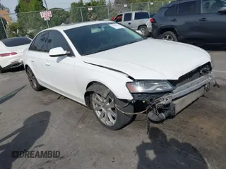 2010 Audi A4 2.0T Premium Plus with VIN WAUFFAFL3AN059027, listed as a IAAI auction lot 41676972 with 87,525 mi miles. Bid and sale history available at carsss.com. Image 1.