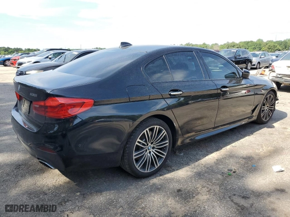 2017 BMW 5 Series 530i with VIN WBAJA5C36HG455908, listed as a Copart auction lot 56916144 with 0 mi miles and Salvage Title. Bid and sale history available at carsss.com. Image 3.