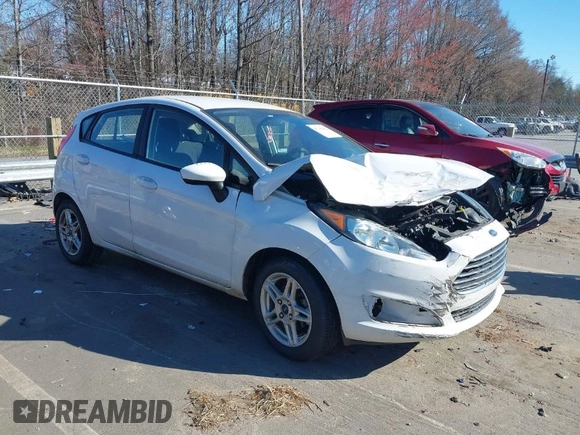 2019 Ford Fiesta SE with VIN 3FADP4EJ2KM131071, listed as a IAAI auction lot 41708252 with 95,792 mi miles. Bid and sale history available at carsss.com. Image 1.