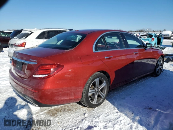 2019 Mercedes-Benz E-Class E 300 with VIN WDDZF4KB7KA595850, listed as a Copart auction lot 45160355 with 25,580 mi miles and Salvage Title. Bid and sale history available at carsss.com. Image 3.