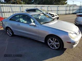 2006 Mercedes-Benz CLK 350 with VIN WDBTJ56J76F197762, listed as a Copart auction lot 77446264 with 153,813 mi miles and Salvage Title. Bid and sale history available at DreamBid. Image 4.