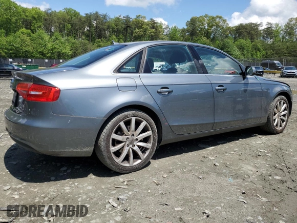 2013 Audi A4 Premium Plus z VIN WAUFFAFL4DN024615, wystawiony jako Copart lot #55839995 z przebiegiem 57 459 mil mil oraz Szkoda całkowita • Salvage title. Historia ofert i sprzedaży dostępna na DreamBid. Obrazek 3.