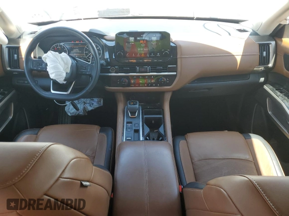 2022 Nissan Pathfinder Platinum with VIN 5N1DR3DG7NC268318, listed as a Copart auction lot 49682025 with 23,285 mi miles and Salvage title. Bid and sale history available at DreamBid. Image 8.