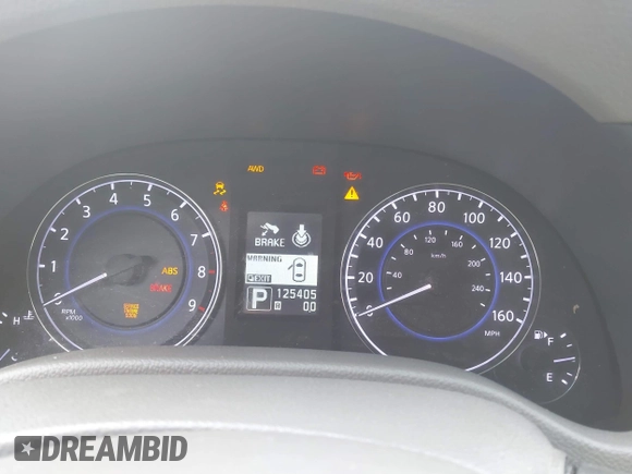 2012 Infiniti G37 x with VIN JN1CV6AR0CM671148, listed as a IAAI auction lot 41607418 with 125,405 mi miles and . Bid and sale history available at DreamBid. Image 7.