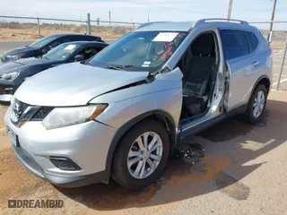 2015 Nissan Rogue SV with VIN KNMAT2MT6FP584237, listed as a IAAI auction lot 41793675 with 134,434 mi miles. Bid and sale history available at carsss.com. Image 2.