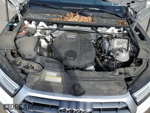 2018 Audi Q5 Premium with VIN WA1ANAFYXJ2228483, listed as a Copart auction lot 53112005 with 45,651 mi miles and Salvage Title. Bid and sale history available at DreamBid. Image 12.