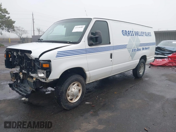 2008 Ford Econoline Cargo Commercial with VIN 1FTNS24L38DA02653, listed as a IAAI auction lot 41118303 with 185,433 mi miles and . Bid and sale history available at DreamBid. Image 17.