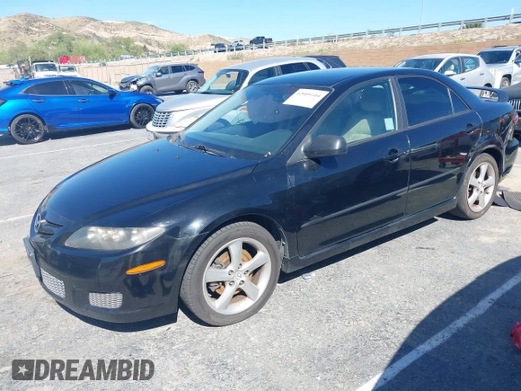 2008 Mazda 6 i Sport VE with VIN 1YVHP80C985M39391, listed as a IAAI auction lot 42009104 with 177,399 mi miles. Bid and sale history available at carsss.com. Image 2.