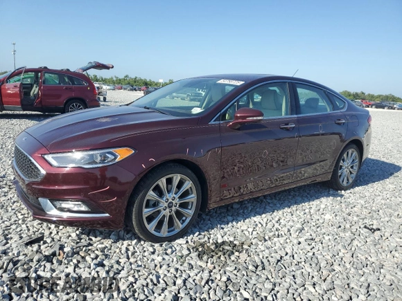 2017 Ford Fusion Titanium with VIN 3FA6P0K92HR212336, listed as a Copart auction lot 54758725 with 45,666 mi miles and Salvage title. Bid and sale history available at DreamBid. Image 1.