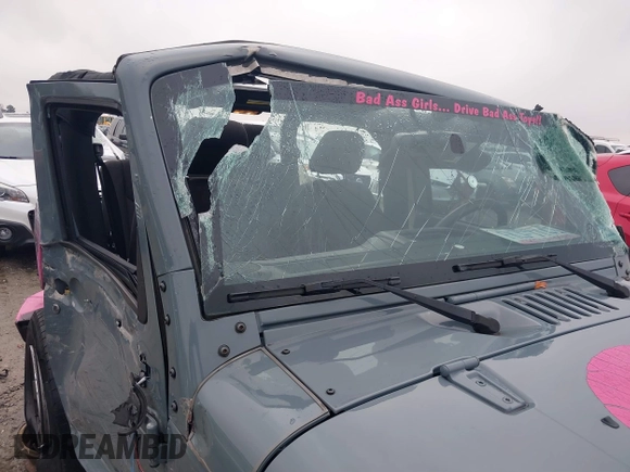 2015 Jeep Wrangler Sport with VIN 1C4AJWAG3FL589214, listed as a IAAI auction lot 41056259 with 101,758 mi miles and . Bid and sale history available at DreamBid. Image 13.