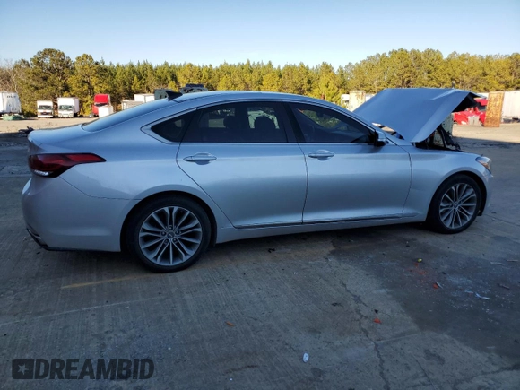 2017 Genesis G80 3.8L z VIN KMHGN4JE5HU199418, wystawiony jako Copart lot #88864925 z przebiegiem 126 904 mil mil oraz Szkoda całkowita • Salvage title. Historia ofert i sprzedaży dostępna na DreamBid. Obrazek 3.