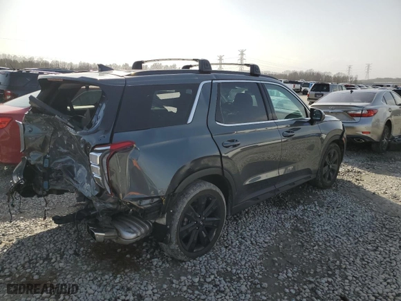 2023 Hyundai Palisade XRT with VIN KM8R34GE9PU624725, listed as a Copart auction lot 43407715 with 29,156 mi miles and Salvage Title. Bid and sale history available at carsss.com. Image 3.