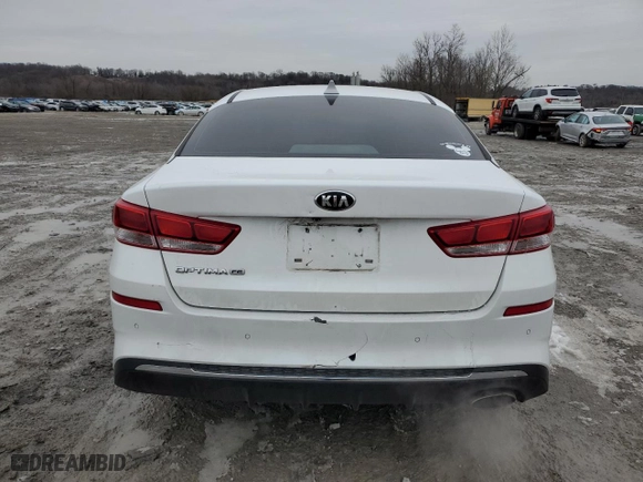 2020 Kia Optima LX with VIN 5XXGT4L31LG402955, listed as a Copart auction lot 45785445 with 124,880 mi miles and Salvage Title. Bid and sale history available at carsss.com. Image 6.
