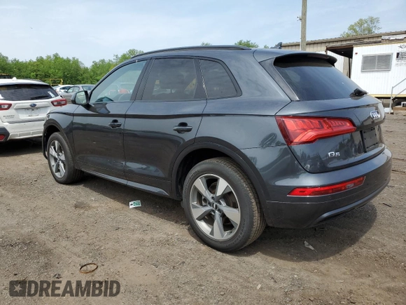 2020 Audi Q5 Premium z VIN WA1ANAFY8L2078568, wystawiony jako Copart lot #56230545 z przebiegiem 42 200 mil mil oraz Szkoda całkowita • Salvage title. Historia ofert i sprzedaży dostępna na DreamBid. Obrazek 2.