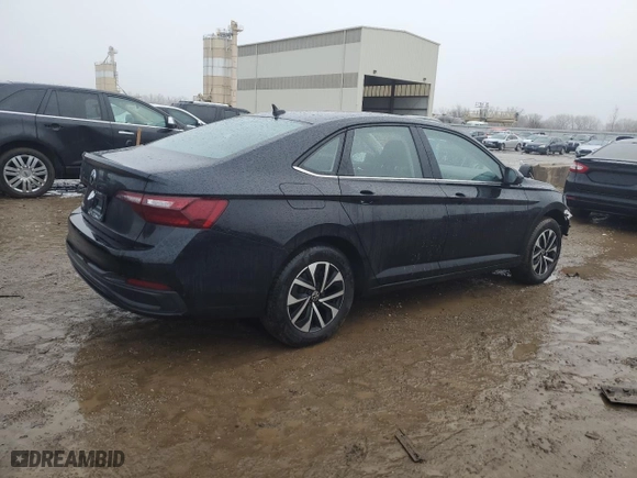 2023 Volkswagen Jetta S with VIN 3VW5M7BU3PM020492, listed as a Copart auction lot 39614734 with 8,951 mi miles and Salvage Title. Bid and sale history available at carsss.com. Image 3.
