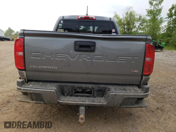 2022 Chevrolet Colorado 4WD LT with VIN 1GCGTCEN3N1310303, listed as a Copart auction lot 59660965 with 27,089 mi miles and Salvage title. Bid and sale history available at DreamBid. Image 6.