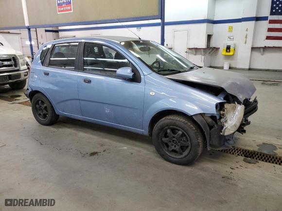 2005 Chevrolet Aveo LS with VIN KL1TD62645B476518, listed as a Copart auction lot 79022354 with 127,946 mi miles and Salvage Title. Bid and sale history available at carsss.com. Image 4.