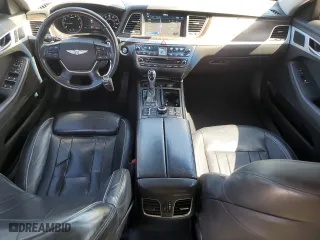 2015 Hyundai Genesis 5.0L with VIN KMHGN4JF7FU028076, listed as a Copart auction lot 48015085 with 144,021 mi miles and Salvage Title. Bid and sale history available at carsss.com. Image 8.