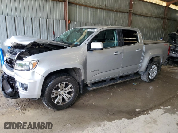 2016 Chevrolet Colorado 4WD LT with VIN 1GCGTCE38G1154969, listed as a Copart auction lot 59888765 with 55,023 mi miles and Salvage title. Bid and sale history available at DreamBid. Image 1.