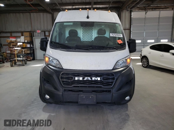 2023 Ram ProMaster Cargo with VIN 3C6MRVHG7PE510280, listed as a Copart auction lot 76764844 with 81,689 mi miles and Salvage Title. Bid and sale history available at carsss.com. Image 5.