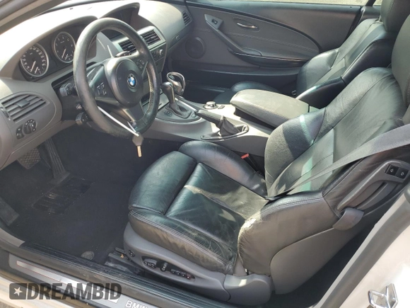 2005 BMW 6 Series 645Ci with VIN WBAEK734X5B325190, listed as a Copart auction lot 72013354 with 288,537 mi miles and Non Repairable. Bid and sale history available at DreamBid. Image 7.