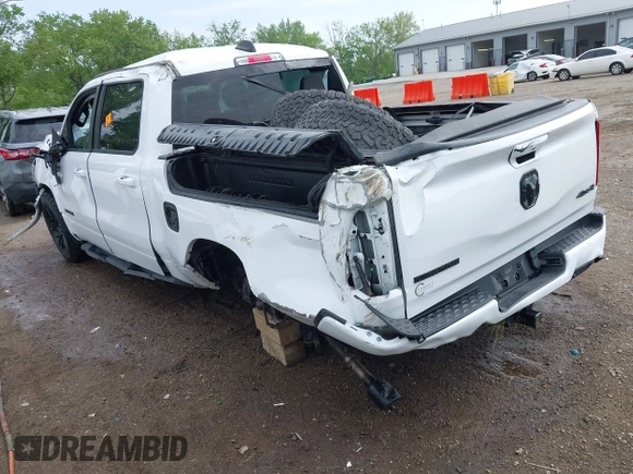 2020 Ram 1500 Big Horn with VIN 1C6SRFFT8LN301178, listed as a IAAI auction lot 42265449 with 74,968 mi miles and . Bid and sale history available at DreamBid. Image 3.
