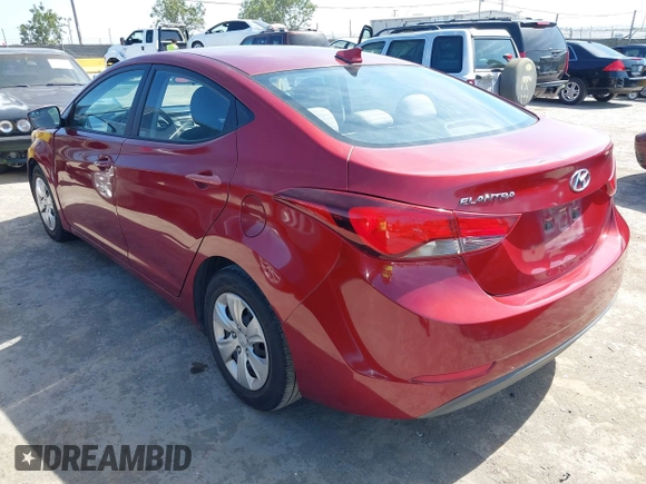 2016 Hyundai Elantra SE with VIN 5NPDH4AE5GH709421, listed as a IAAI auction lot 42349872 with 118,693 mi miles and . Bid and sale history available at DreamBid. Image 3.