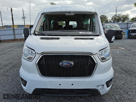 2021 Ford Transit Passenger XL with VIN 1FBAX2C87MKA03621, listed as a Copart auction lot 80461454 with 87,785 mi miles and Salvage Title. Bid and sale history available at DreamBid. Image 5.