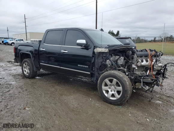 2018 GMC Sierra 1500 SLT with VIN 3GTU2NEC0JG630738, listed as a Copart auction lot 45961355 with 0 mi miles and Salvage Title. Bid and sale history available at carsss.com. Image 4.