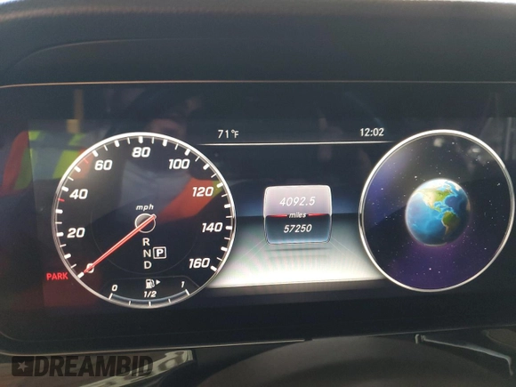 2020 Mercedes-Benz E 350 with VIN WDDZF8DB4LA711219, listed as a Copart auction lot 48941705 with 57,250 mi miles and Salvage Title. Bid and sale history available at DreamBid. Image 9.