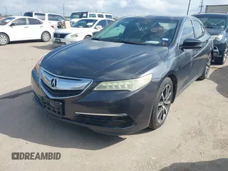 2015 Acura TLX V6 Tech with VIN 19UUB3F54FA000636, listed as a IAAI auction lot 41465496 with 139,263 mi miles. Bid and sale history available at carsss.com. Image 17.