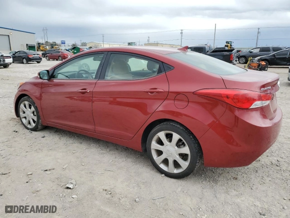 2011 Hyundai Elantra Ltd with VIN KMHDH4AE9BU151714, listed as a Copart auction lot 89160755 with 53,059 mi miles and Salvage Title. Bid and sale history available at carsss.com. Image 2.