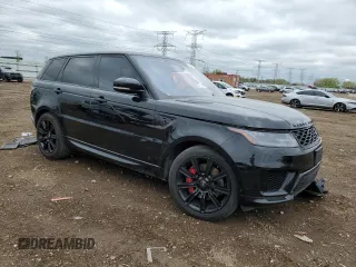 2020 Land Rover Range Rover Sport HST with VIN SALWS2RU6LA720061, listed as a Copart auction lot 55636705 with 42,485 mi miles and Salvage title. Bid and sale history available at DreamBid. Image 4.