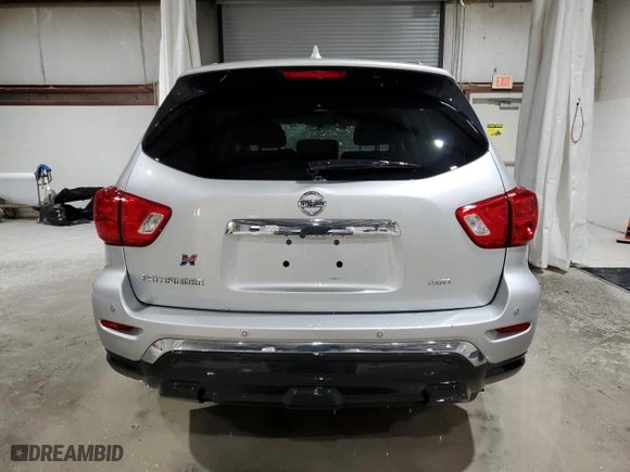 2019 Nissan Pathfinder S with VIN 5N1DR2MM1KC650033, listed as a Copart auction lot 48685425 with 121,127 mi miles and Salvage Title. Bid and sale history available at carsss.com. Image 6.