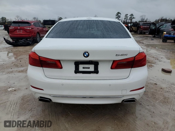 2017 BMW 5 Series 540i with VIN WBAJE5C37HG916165, listed as a Copart auction lot 45088915 with 100,563 mi miles and Salvage Title. Bid and sale history available at carsss.com. Image 6.