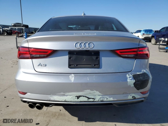 2018 Audi A3 Sedan Premium with VIN WAUAUGFF2J1047486, listed as a Copart auction lot 89321695 with 41,603 mi miles and Salvage Title. Bid and sale history available at carsss.com. Image 6.