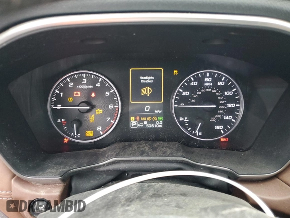 2021 Subaru Outback Touring XT with VIN 4S4BTGPD2M3193317, listed as a Copart auction lot 49117615 with 50,610 mi miles and Salvage title. Bid and sale history available at DreamBid. Image 9.