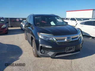 2019 Honda Pilot EX-L z VIN 5FNYF5H56KB023379, wystawiony jako IAAI lot #42228171 z przebiegiem 36 717 mil mil oraz . Historia ofert i sprzedaży dostępna na DreamBid. Obrazek 1.