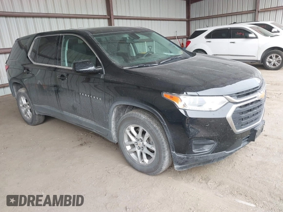 2019 Chevrolet Traverse LS with VIN 1GNERFKW0KJ248012, listed as a IAAI auction lot 41560587 with 120,799 mi miles. Bid and sale history available at carsss.com. Image 1.