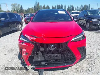 2025 Lexus NX with VIN JTJKKCFZ9S2043833, listed as a IAAI auction lot 42062661 with 9,850 mi miles. Bid and sale history available at carsss.com. Image 13.