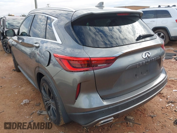 2020 Infiniti QX50 Luxe with VIN 3PCAJ5M18LF108423, listed as a IAAI auction lot 41270722 with 102,360 mi miles and . Bid and sale history available at DreamBid. Image 3.