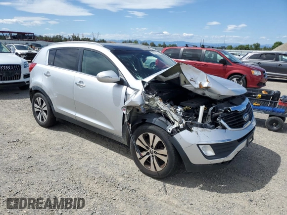 2012 Kia Sportage EX with VIN KNDPCCA2XC7252292, listed as a Copart auction lot 56975535 with 160,445 mi miles and Salvage title. Bid and sale history available at DreamBid. Image 4.