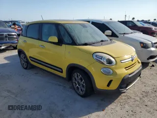 2014 FIAT 500L Trekking with VIN ZFBCFADH8EZ013585, listed as a Copart auction lot 76193764 with 0 mi miles and Salvage Title. Bid and sale history available at carsss.com. Image 4.