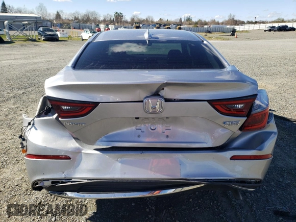 2021 Honda Insight Touring with VIN 19XZE4F99ME010173, listed as a Copart auction lot 47144315 with 80,990 mi miles and Salvage Title. Bid and sale history available at carsss.com. Image 6.