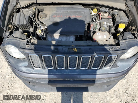 2017 Jeep Renegade Sport with VIN ZACCJAAB1HPF90179, listed as a Copart auction lot 60743035 with 98,776 mi miles and Salvage title. Bid and sale history available at DreamBid. Image 11.