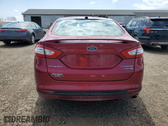 2014 Ford Fusion Titanium Hybrid with VIN 3FA6P0RU0ER336501, listed as a Copart auction lot 55223855 with 194,173 mi miles and Clean Title. Bid and sale history available at carsss.com. Image 6.