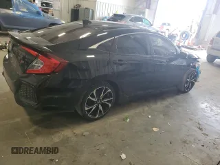 2019 Honda Civic Si with VIN 2HGFC1E55KH705260, listed as a Copart auction lot 51404525 with 79,528 mi miles and Salvage Title. Bid and sale history available at DreamBid. Image 3.